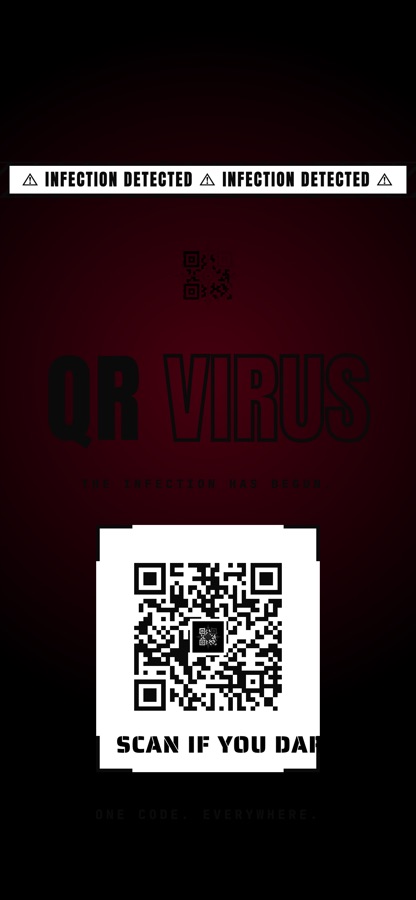 QR Virus phone wallpaper preview